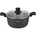 Aliuminis puodas su dangteliu Ribs 28 cm 7,4 l AMBITION