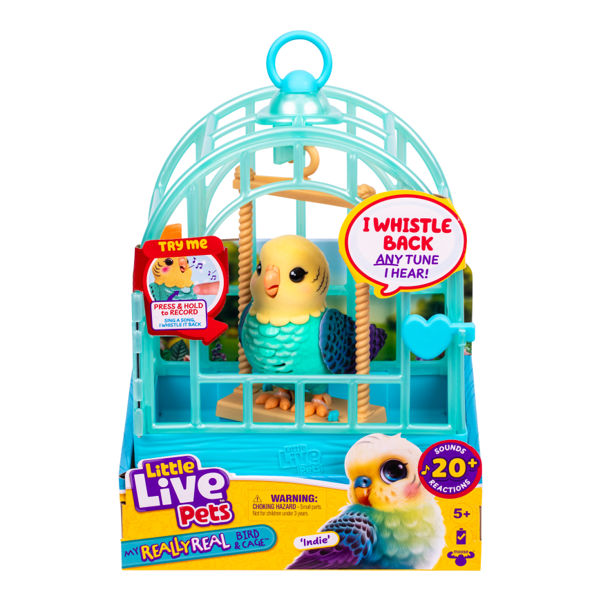 LITTLE LIVE PETS MY REALLY REAL BIRD & CAGE INDIE