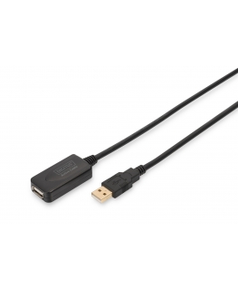 Digitus DA-70130-4 USB-kaapeli USB 2.0 5 m USB A musta