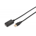 Digitus DA-70130-4 USB-kaapeli USB 2.0 5 m USB A musta Digitus DA-70130-4 USB-kaapeli USB 2.0 5 m USB A musta