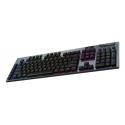 Logitech G G915 X LIGHTSPEED tastatūra Speļu USB + RF Wireless + Bluetooth QWERTY Ziemeļvalstu Melns