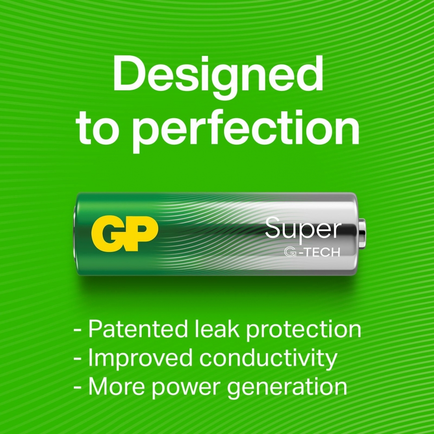 GP Batteries Super Alkaline GP15A Батарейка одноразового использования AA, LR06 Щелочной – 2