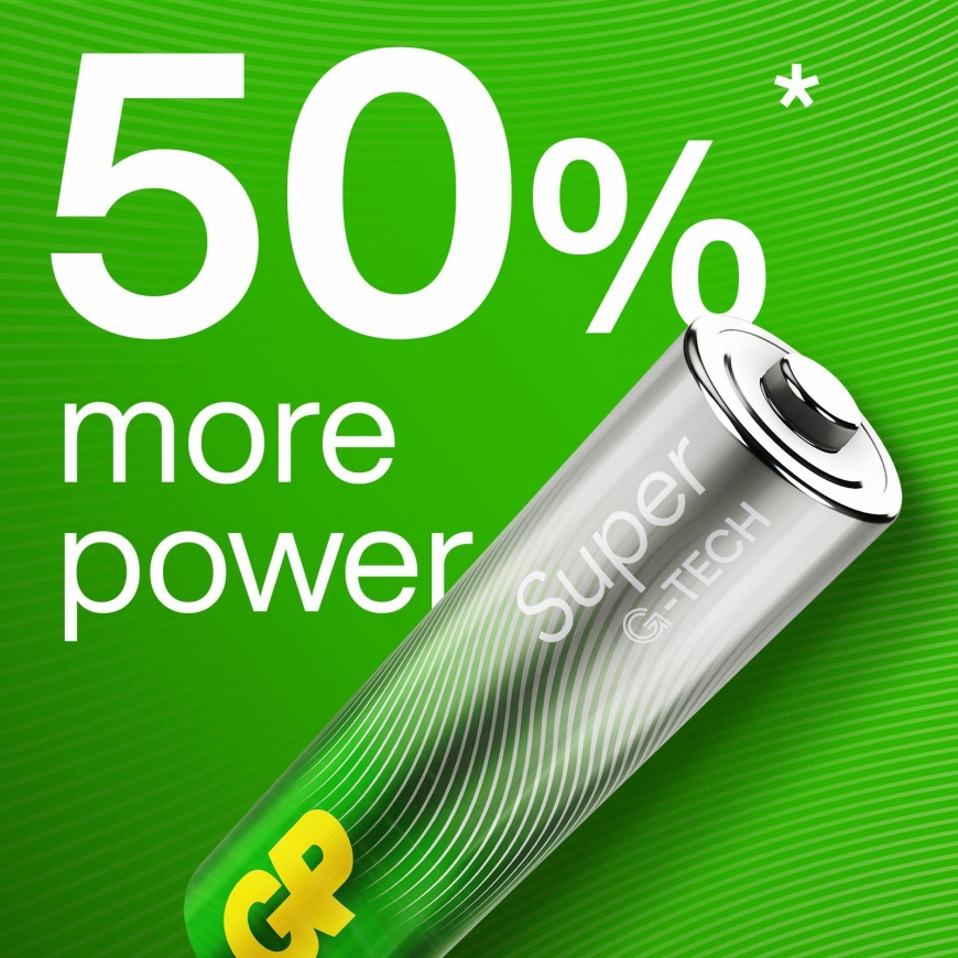 GP Batteries Super Alkaline GP15A Kertakäyttöinen akku AA, LR06 Alkali – 3