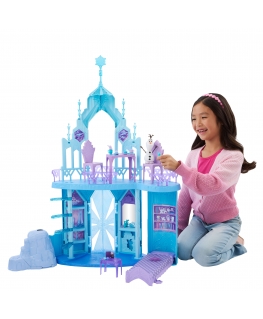 Disney Frozen Elsa’s Frozen Ice Palace Castle Playset with Olaf, 5 Play Areas & 21 Accessories
