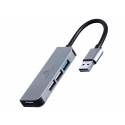 Gembird UHB-U3P1U2P3-01 dokstacija Vadu USB 3.2 Gen 1 (3.1 Gen 1) Type-C Sudrabs Gembird UHB-U3P1U2P3-01 dokstacija Vadu USB 3.2 Gen 1 (3.1 Gen 1) Type-C Sudrabs