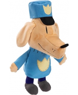 Jakks Pacific „Dream Works Dog Man“ interaktiivne plüüšmänguasi, millel on piiksuv politseikoer, 26 cm