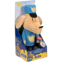 Jakks Pacific „Dream Works Dog Man“ interaktīvs plīša rotaļlieta ar čīkstošu policijas suni 26 cm