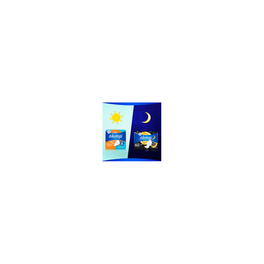 Always Ultra Secure Night Extra Size 5 Sanitary Pads with Wings, 32 pcs. – 2
