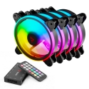 Savio FAN-01 4-pack 120mm ARGB fan including controller and remote control Datora korpusam Ventilato Savio FAN-01 4-pack 120mm ARGB fan including controller and remote control Datora korpusam Ventilato