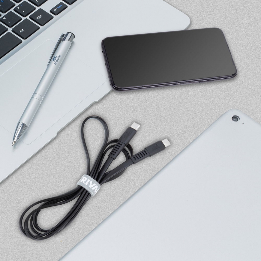 Rivacase PS6005 BK12 USB-kaapeli USB 2.0 2,1 m USB C musta – 5