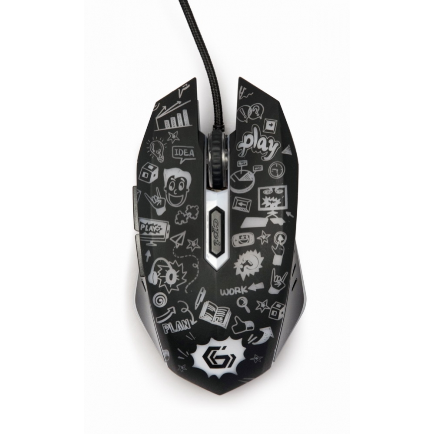 Gembird MUS-6B-GRAFIX-01 pele Birojs Labā roka