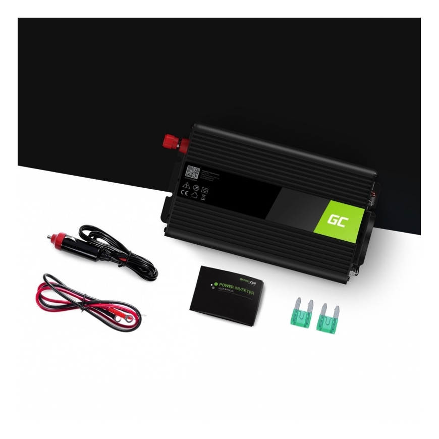Green Cell INV14 power adapter/inverter Auto 300 W Black – 3