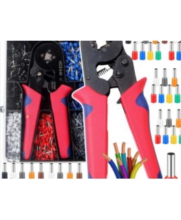 Lean Cable Crimping Tool Kit with 1200 Ends, 0.25-10.0 mm²