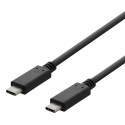 Deltaco USBC-2002 USB kabelis USB 2.0 2 m Melns Deltaco USBC-2002 USB kabelis USB 2.0 2 m Melns
