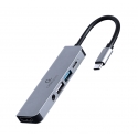 Gembird A-CM-COMBO5-02 dokstacija Vadu USB 3.2 Gen 1 (3.1 Gen 1) Type-C Sudrabs Gembird A-CM-COMBO5-02 dokstacija Vadu USB 3.2 Gen 1 (3.1 Gen 1) Type-C Sudrabs