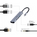 Gembird A-CM-COMBO5-02 laptop dock/port replicator Wired USB 3.2 Gen 1 (3.1 Gen 1) Type-C Silver Gembird A-CM-COMBO5-02 laptop dock/port replicator Wired USB 3.2 Gen 1 (3.1 Gen 1) Type-C Silver