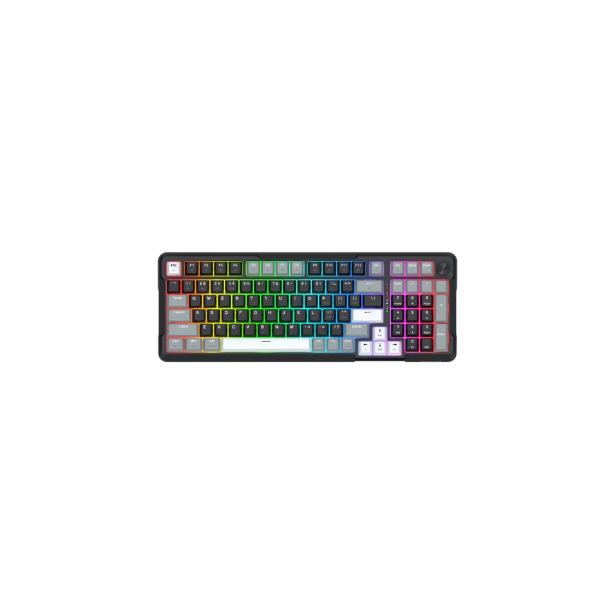 REDRAGON K742 ARLOKKS näppäimistö USB + RF Wireless + Bluetooth musta