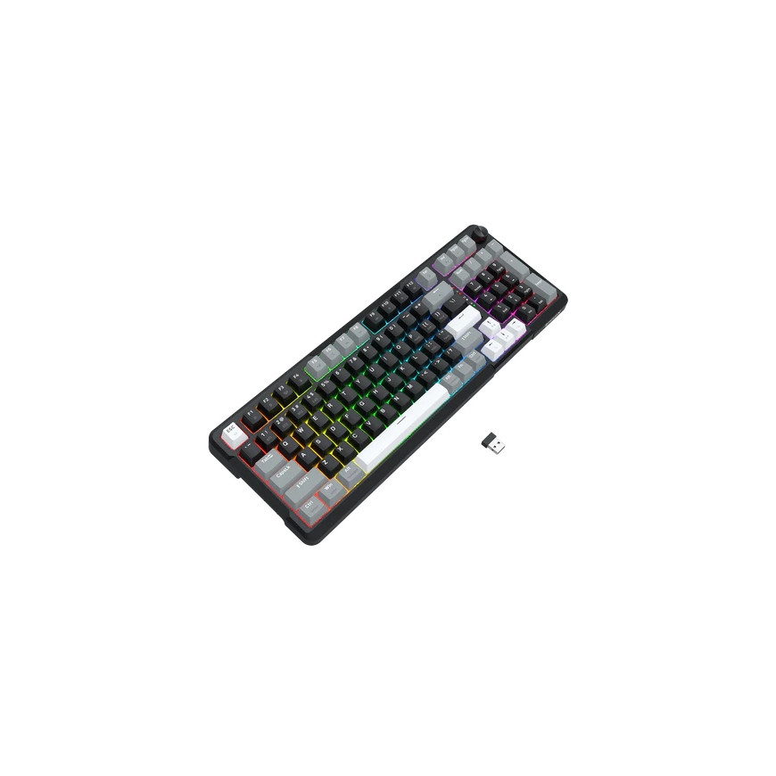 REDRAGON K742 ARLOKKS klaviatuur USB + RF Wireless + Bluetooth Must – 5