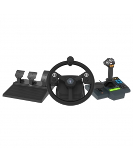 Hori HPC-043U mängukontroller Must USB Rool + pedaalid + juhtpult PC