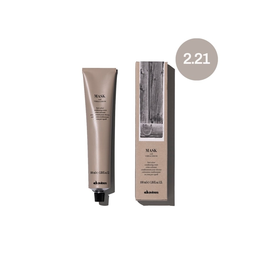 Davines, Mask With Vibrachrom, pysyvä hiusväri, 2.21, 100 ml