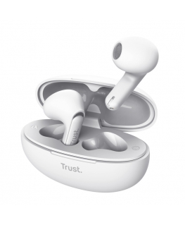 Trust Yavi Kuulokkeet True Wireless Stereo (TWS) In-ear Puhelut/Musiikki USB Type-C Bluetooth Valkoinen