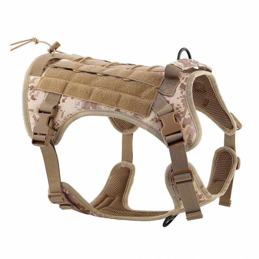 OEM šuns diržas TACTICAL, dydis S, rudos spalvos – 2