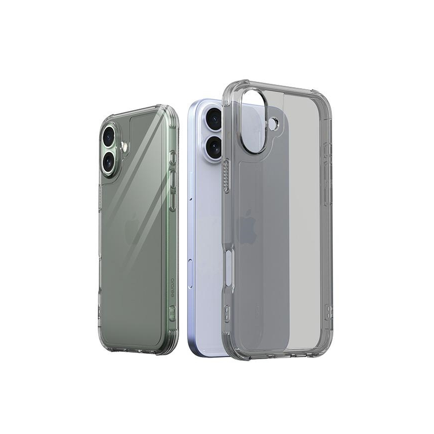 Araree Flexield etui iPhone 16 6.1" dūmakaini caurspīdīgs melns AR20-02101