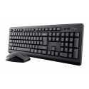Trust Primo näppäimistö Sisältää hiiren Universaali Langaton RF QWERTY Englanti (US) musta