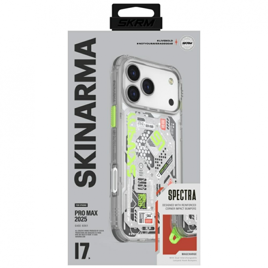 Skinarma Spectra dėklas iPhone 17 Pro Max su magnetiniu įkrovimu – 5