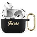 Guess GUA3SSSK AirPods 3 ümbris must|black Silicone Vintage Scr Guess GUA3SSSK AirPods 3 ümbris must|black Silicone Vintage Scr