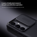 Nillkin CamShield PRO -suojakotelo Samsung Galaxy S25 FE:lle, musta Nillkin CamShield PRO -suojakotelo Samsung Galaxy S25 FE:lle, musta