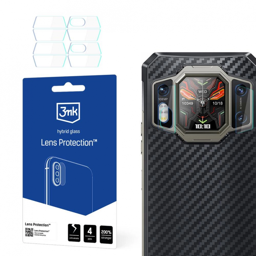 Hybrid glass for camera lens 3mk Lens Protection for Oukitel WP3