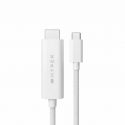 HYPER HD6007WHGL HDMI-kaapeli 2,5 m USB-C HDMI-tyyppi A (vakio) Valkoinen HYPER HD6007WHGL HDMI-kaapeli 2,5 m USB-C HDMI-tyyppi A (vakio) Valkoinen
