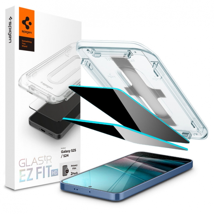 Spigen GLAS.tR EZ Fit HD Privacy Privacy screen protector Samsung 2 шт