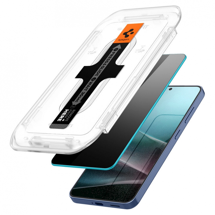 Spigen GLAS.tR EZ Fit HD Privacy Privātuma ekrāna aizsargs Samsung 2 pcs – 3