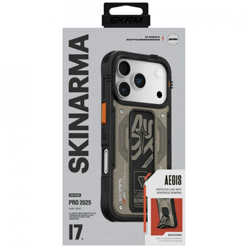 Чехол Skinarma Aegis для iPhone 17 Pro с функцией магнитной зарядки + защита от грязи – 2
