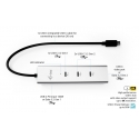 i-tec Metal C31HUBMETAL8KPDPRO jaotur USB tüüp-C 10000 Mbit/s Hõbe i-tec Metal C31HUBMETAL8KPDPRO jaotur USB tüüp-C 10000 Mbit/s Hõbe