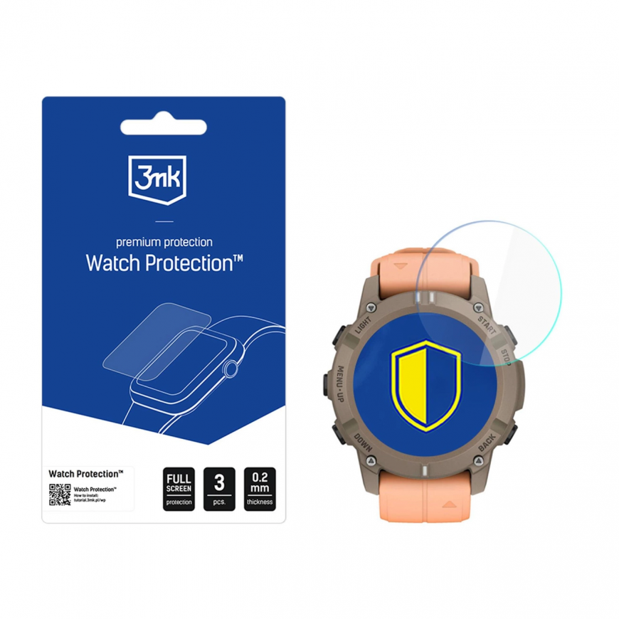 Hybrid Glass 3mk Watch Protection FlexibleGlass Garmin Desce -kelloille