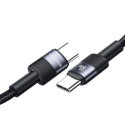 USAMS Kabel USB-C na USB-C Fast Charging stalowy|tarnish SJ724US USAMS Kabel USB-C na USB-C Fast Charging stalowy|tarnish SJ724US