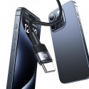 USAMS Kabel USB-C na USB-C Fast Charging stalowy|tarnish SJ724US USAMS Kabel USB-C na USB-C Fast Charging stalowy|tarnish SJ724US