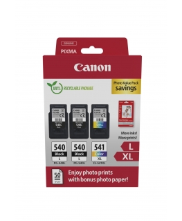 Canon 5224B015 струйный картридж 3 шт Подлинный Черный, Голубой, Пурпурный, Желтый