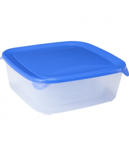 Set of 4 food containers rectangle 0,8+1,7+2,9+0,5L Fresh&Go blu