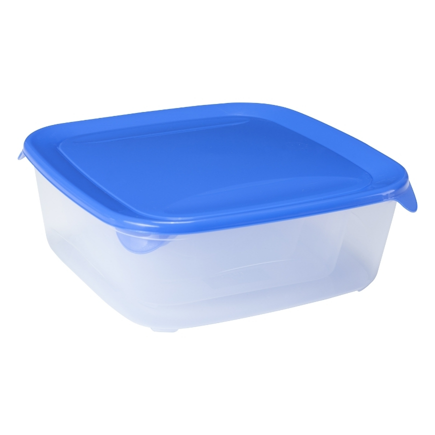 Set of 4 food containers rectangle 0,8+1,7+2,9+0,5L Fresh&Go blu