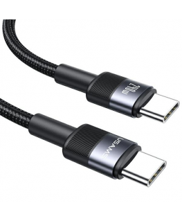 USAMS Kabel pleciony 240W USB-C|USB-C 1.2m SY Sereis tarnish SJ7