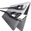 USAMS Kabel pleciony 240W USB-C|USB-C 1.2m SY Sereis tarnish SJ7 USAMS Kabel pleciony 240W USB-C|USB-C 1.2m SY Sereis tarnish SJ7