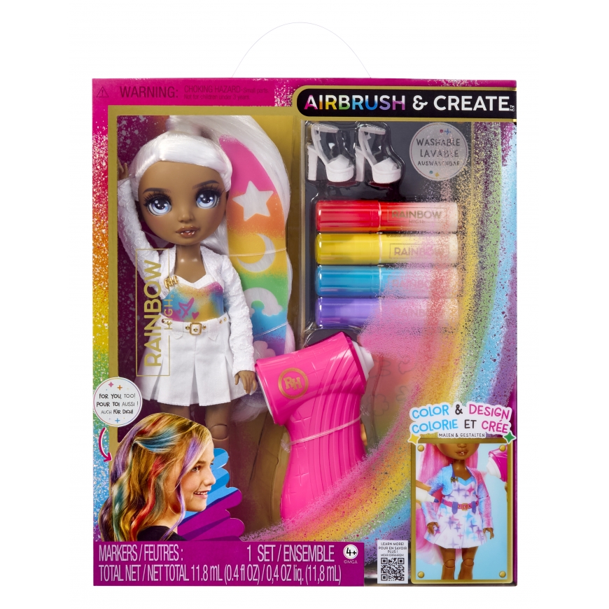 Rainbow High Air Brush & Create Fashion Dolls - Grey Eyes – 2