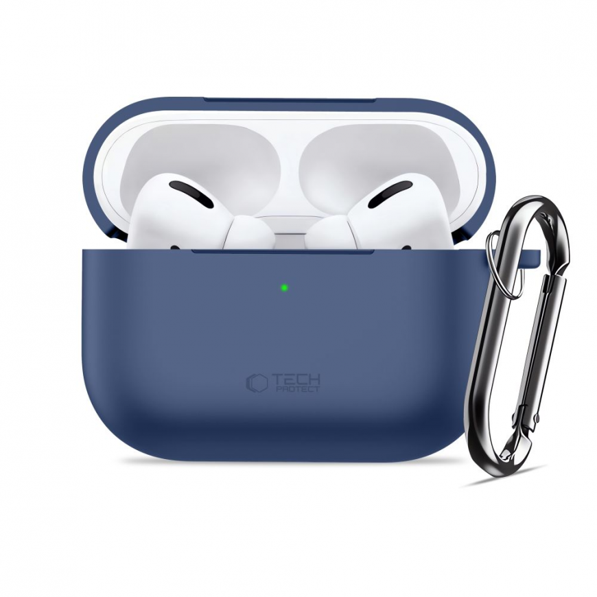 TECH-PROTECT SILICONE HOOK APPLE AIRPODS PRO 3 NAVY BLUE – 3