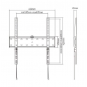 Gembird WM-55F-02 TV mount/stand 139.7 cm (55") Black Gembird WM-55F-02 TV mount/stand 139.7 cm (55") Black