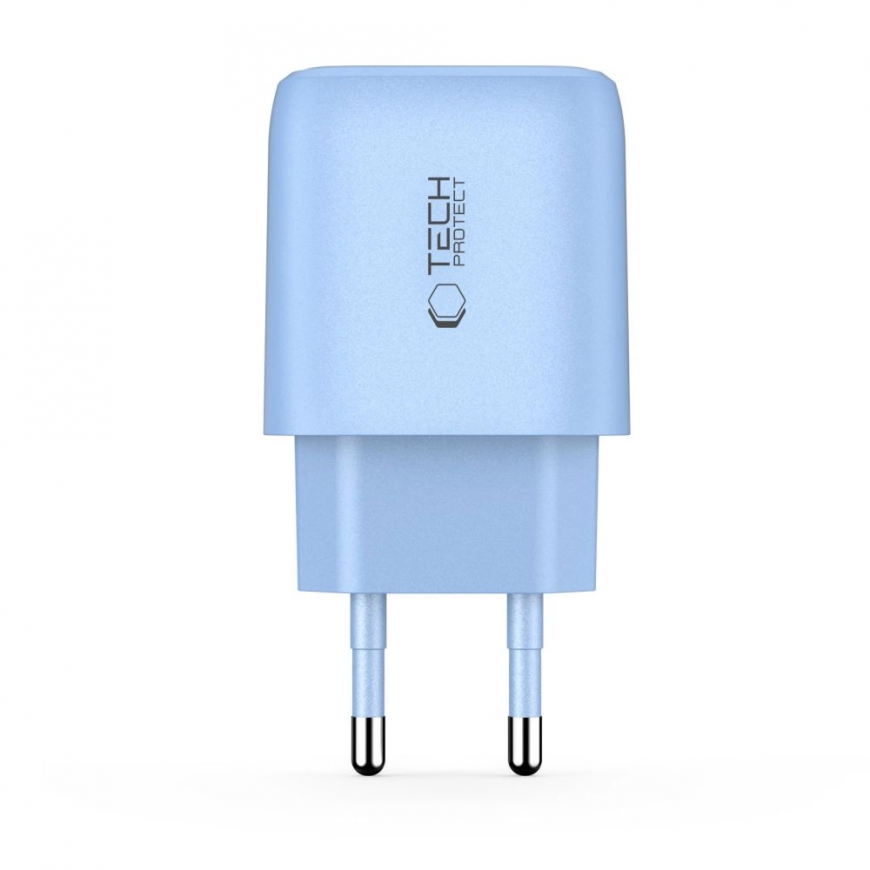 Tech-Protect NCA30 PD 30W QC3.0 USB-A | USB-C Wall Charger - Blu – 3