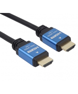 PremiumCord KPHDM2A3 HDMI kabelis 3 m HDMI Type A (Standard) Melns, Zils